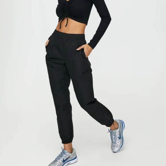 Aritzia TNA Dope Dyed Trackpant Burgundy Maroon | Medium - Picture 1 of 8